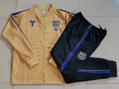 26-27 Barcelona Muddy Yellow Thailand Soccer Jacket Uniform-815
