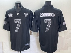 NFL Atlanta Falcons Black #7 Jersey-0840
