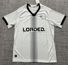 (S-4XL) 26-27 Derby County Home White Thailand Soccer Jersey AAA-4506