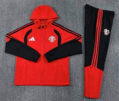 26-27 Manchester United Red Thailand Soccer Trench Coat Uniform-2315