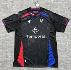 (S-4XL) 26-27 Crystal Palace Away Black Thailand Soccer Jersey AAA-4506