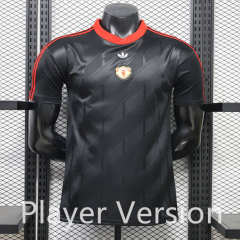 (S-3XL) Player Version 26-27 Casual Retro Version Manchester United Black Thailand Soccer Jersey AAA-888