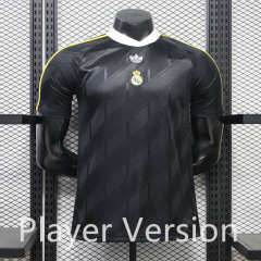 (S-3XL) Player Version 26-27 Casual Retro Version Real Madrid Black Thailand Soccer Jersey AAA-888