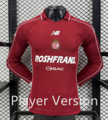 Player Version 26-27 Deportivo Toluca FC Home Red LS Thailand Soccer Uniform-5982
