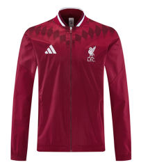 26-27 Liverpool Maroon Thailand Soccer Trench Coat -LH