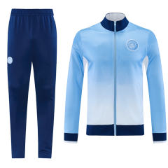 26-27 Manchester City Blue Thailand Soccer Jacket Uniform-LH