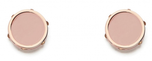 PANCAKE ROSEGOLD COLOR NU ANCE STUD EARRING