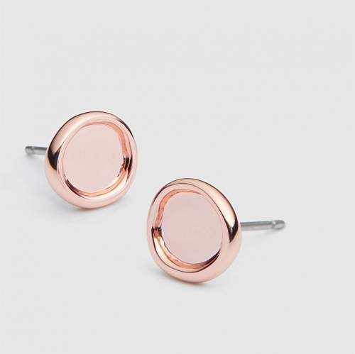 MIM STAMP STUD EARRINGS ROSEGOLD