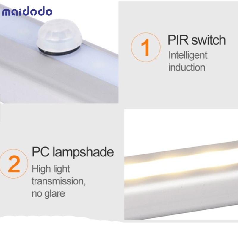 Rechargeable Motion Sensor Closet Cabinet light Wireless Motion sensor led wardrobe lamp