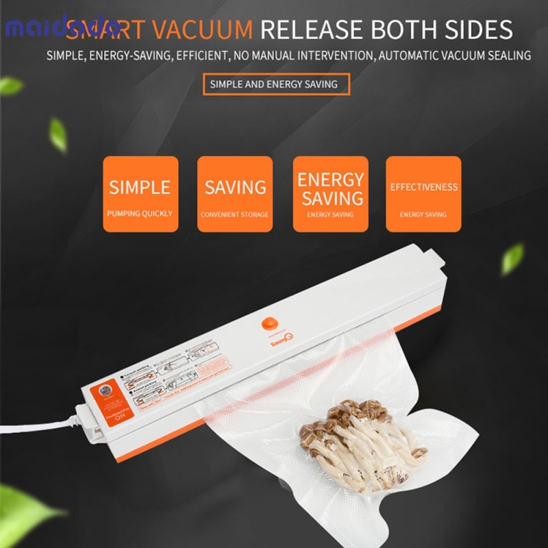 Electric Vacuum Sealer Packaging Machine For Home Kitchen Including 10pcs Food Saver Bags
