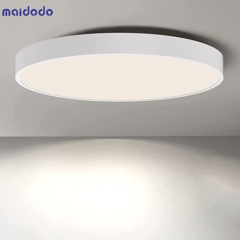 LED Ceiling Light 18W Black White Round Thin for Living Room Bedroom Corridor Balcony Kitchen Celler