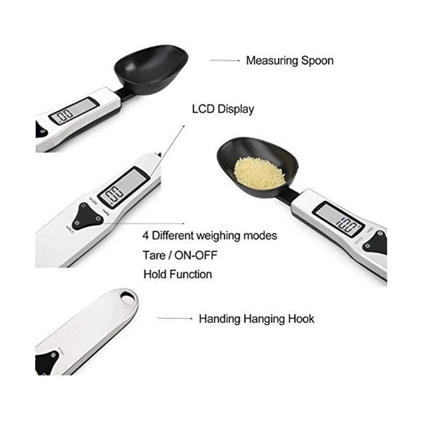 Maidodo Electronic Measuring Spoon, Digital Scale Spoon, Kitchen Electronic Weighing Spoon with LCD Display for Cooking, Baking, Flour, Spices, Medicine, Seasoning
