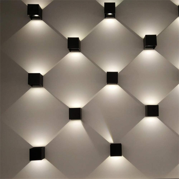 6W LED Wall Light Sconce Lamp, Up and Down Adjustable Light Beam, Black / White Shell Waterproof IP65 Warm White 3000K for Indoor Outdoor Wall Decorative