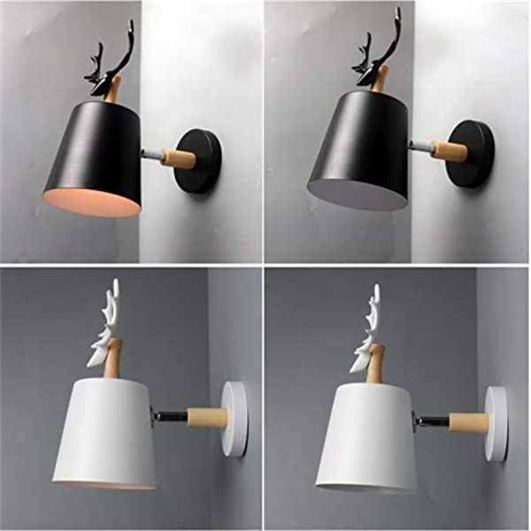 Antler lampshade E27 Base Adjustable Light Beam for Bedside Lamp Wall lamp