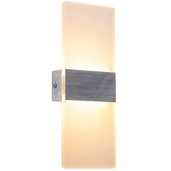 maidodo Wall Lamps 12W LED Wall Light Indoor, Modern Acrylic Sconce Lights Night Lamp for Bedroom Pathway Corridor Stairs Balcony