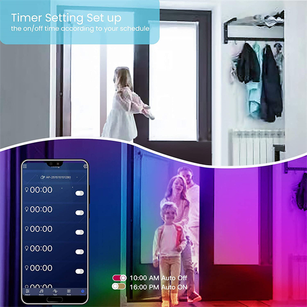 100 FT LED Strip Lights,Bluetooth LED Lights for Bedroom, Color Changing Light Strip with Music Sync, Phone Controller and IR Remote(APP+Remote +Mic).