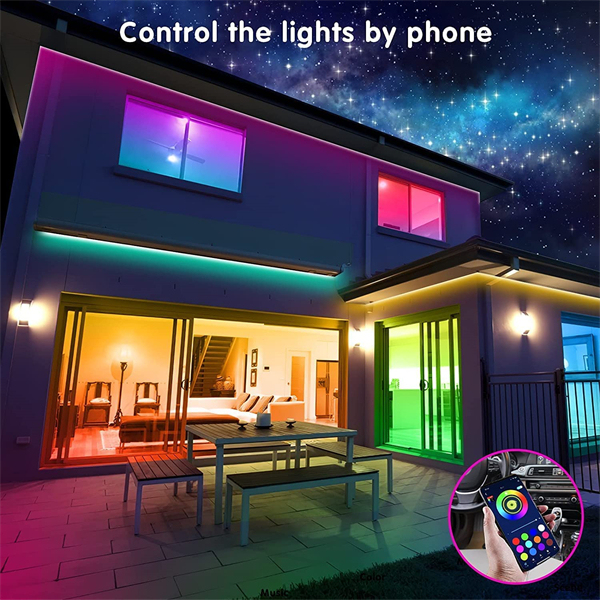 Led Strip Lights 130ft (2 Rolls of 65ft) Smart Light Strips with App Control RGB Led Lights for Bedroom，Music Sync Color Changing Lights for Room Party (130FT)