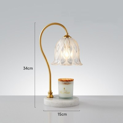 Electric Candle Warmer Lamp Dimmable Wax Melter Candle Warmer Lamp US Plug with Bulb Aromatic Candle Holder Gift for Home Office