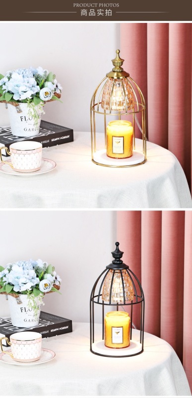 Electric Candle Warmer Lamp Dimmable Switch Wax Melter Candle Warmer Lamp with Bulb Aromatic Candle Holder for Home Bedroom Gift