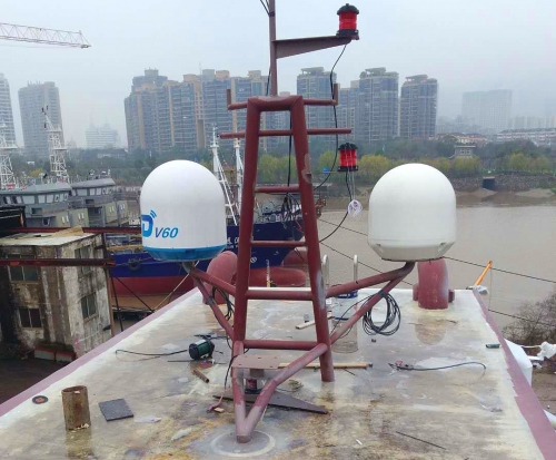 DITEL V60 VSAT Antenna and S61 TVRO antenna install on fishing boat
