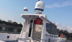 DITEL V61 VSAT Antenna installed on yacht