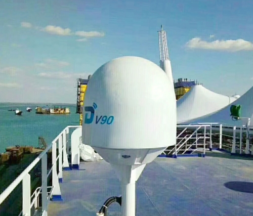 DITEL V90 VSAT Antenna installed on cruise ship