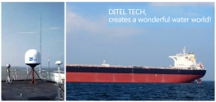 DITEL V101 maritime satellite VSAT installed on a bulk carrier going for Southeast Asia lines