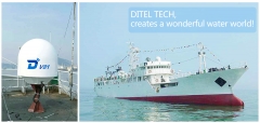 DITEL V81 maritime VSAT installed on ocean fishing vessel