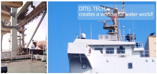 DITEL V61 maritime satellite VSAT installed on a 50000DWT bulk carrier