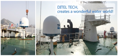 Dual DITEL V81 maritime VSAT installed on “KUNLUNYOU 106” Oil Tanker
