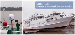 DITEL 63cm maritime VSAT V61 installed on fishing vessel