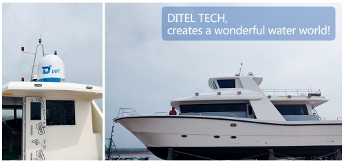 DITEL V61 maritime VSAT installed on a fishing vessel