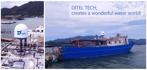 DITEL V61 maritime VSAT installed on a fishing vessel