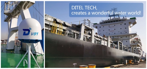 DITEL V81 Maritime VSAT was Installed on a Container Vessel
