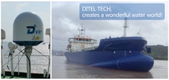 DITEL V81 Maritime VSAT Facilitates Operation on Barge