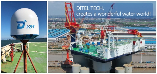 DITEL V81 Maritime VSAT Gives a Hand to Wind Power Installation Platform