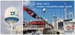 DITEL V60 Maritime VSAT Solution for a fishing boat