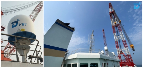 Successful Deployment of Ditel V81 Maritime VSAT on an Engineering Vessel