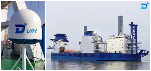 Ditel V81 Maritime VSAT: A Perfect Fit for Wind Installation Vessel