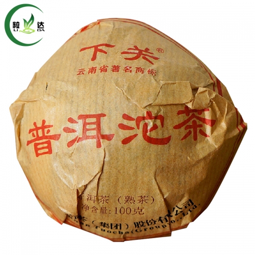 100 г 2015 г. Xiaguan Ripe Pu Erh Tea Черный чай Пуэрх Shu Tuo Cake