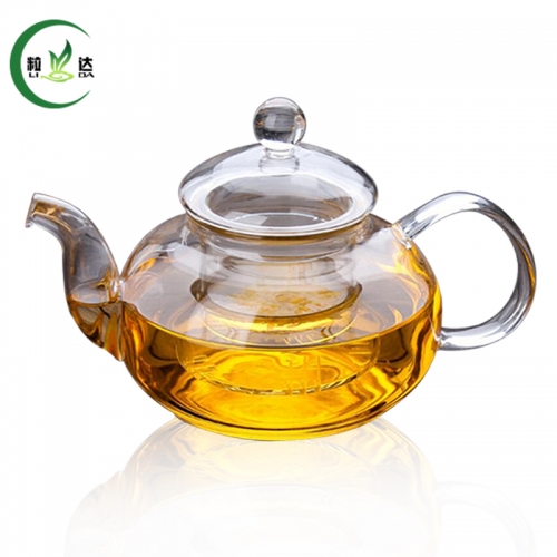 600ml Double Walled Glass Teapot With Infuser Filter Glass Kettle Green Tea Teapot Puer Tea Teapot