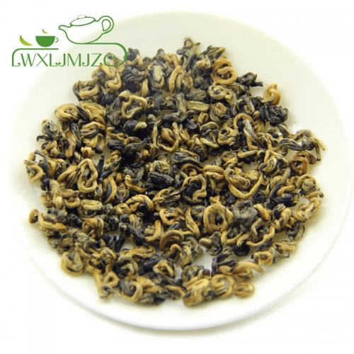 Best Quality Yunnan Handmade Golden Snail Bi Luo Chun  Dian Hong Black Tea Chinese Tea