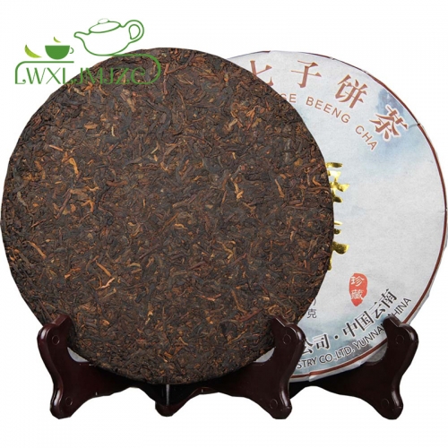 High Quality 357g 2017yr Aged Ripe Puerh Tea Puer Pu erh  Tea Cake