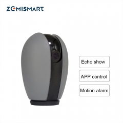 Zemismart wifi Camera Work with Alexa Echo Show APP Control 1080P Support Two-way Audio SD Card Night View Motion Monitor