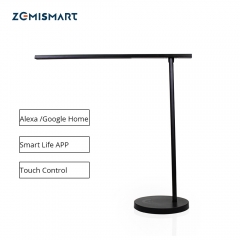 WiFi LED Desk Lamp Dimmerable Alexa Google Home Voice Smart life APP Manual Touch Control Black