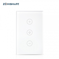 Zemismart US Dimmer Swith Touch Switch Work with Alexa Google Home Support Timer Brighter Control Home Automation