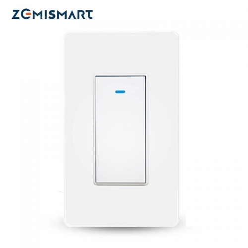 Zemismart Tuya WiFi 2 Way Smart Switch, Single-Pole Smart Light Switch Alexa Google Home Control No Hub