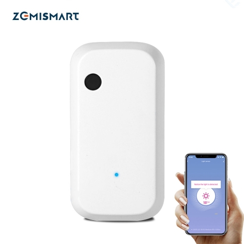 Zemismart Tuya WiFi Light Sensor Smart Life App Illumination Sensor Control Google Home Allow