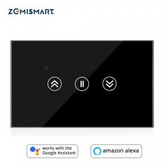 Zemismart WiFi Smart Home Touch Switch for Curtain Motor tuya Jinvoo APP control Alexa Gooogle Home  Wall Switch