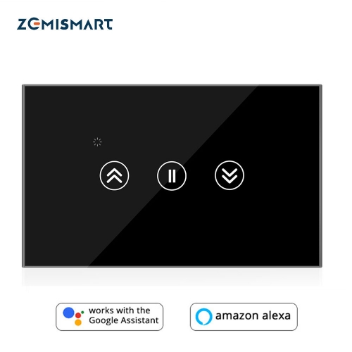 Zemismart WiFi Smart Home Touch Switch for Curtain Motor tuya Jinvoo APP control Alexa Gooogle Home  Wall Switch